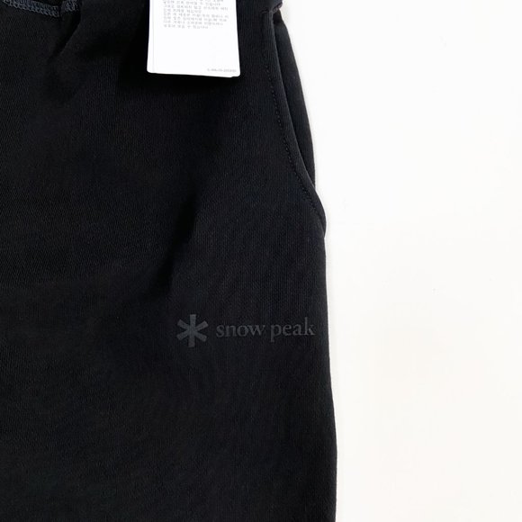 NWT SNOW PEAK x INOUE BROTHERS Japan Sweatpants Knit Cotton Logo Print Black L - Picture 6 of 14